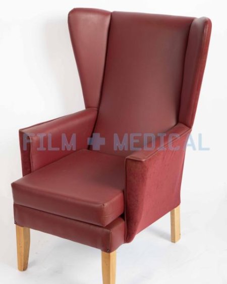 Wing Back Chair Patient Chair  Red